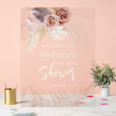 Pampas Gras Terracotta Bruiloft Welkom Acryl Bord (Huwelijk)