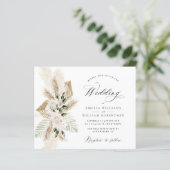 pampas gras wild flower greenery bruiloft (Staand voorkant)