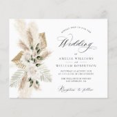 pampas gras wild flower greenery bruiloft (Voorkant)