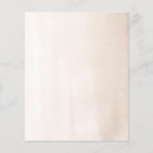 Pampas Gras Witte Bloemen Tropisch Menu (Achterkant)