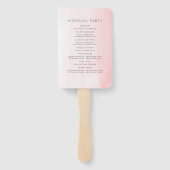 Pampas gras witte orchideeën exotische bruiloft pr handwaaier (Achterkant)