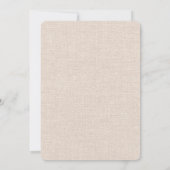 Pampas grasbohian boho desert baby brunch kaart (Achterkant)