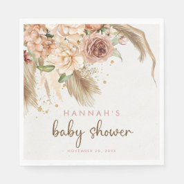 Pampas grasboho baby showers luiers servet