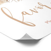 Pampas grasboho bevoordeelt bord poster (Hoek)