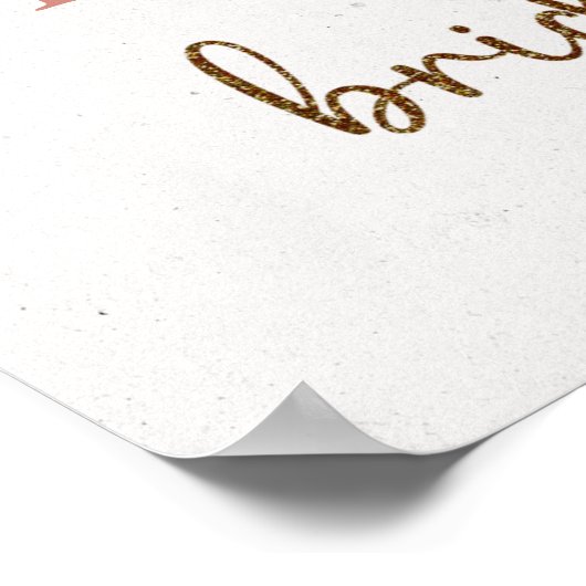 Pampas grasboho rozen vrijgezellenfeest welkomstbo poster (Hoek)