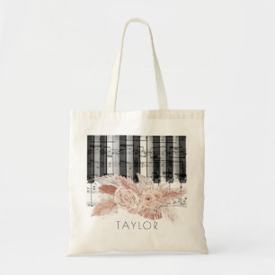 pampas grasmuziek canvas tas