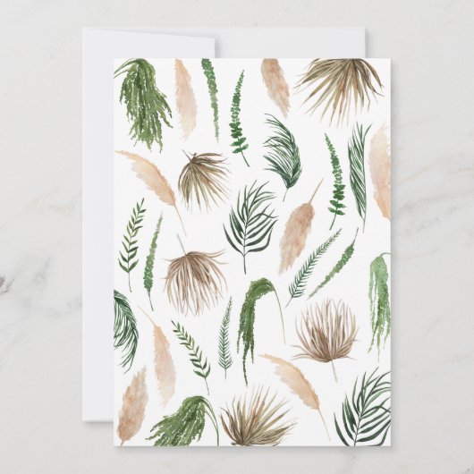 Pampas graspalmfoliage, natuurlijk modern rustig (Achterkant)