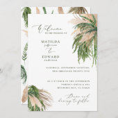 Pampas graspalmfoliage, natuurlijk modern rustig (Voorkant / Achterkant)