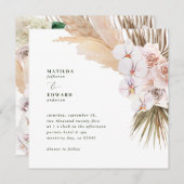 Pampas graspalmfoliage orchid modern rustig (Voorkant / Achterkant)