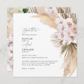 Pampas graspalmfoliage orchid modern rustig (Voorkant / Achterkant)