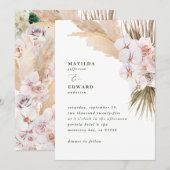 Pampas graspalmfoliage orchid modern rustig (Voorkant / Achterkant)