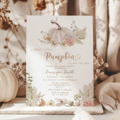 Pampas graspompoen baby shower Uitnodiging