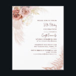Pampas Grass 80th Birthday Terracotta Invitation<br><div class="desc">Pampas Grass Terracotta 80th Birthday Uitnodiging u kunt gemakkelijk aanpassen door de "Personalize"knoop te klikken. Ideaal voor andere speciale mijlpaalevenementen die worden uitgevoerd</div>