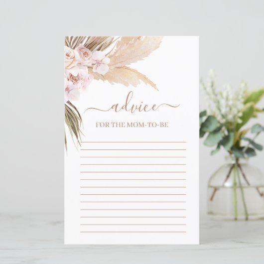 Pampas Grass Advice Kaart (Staand voorkant)