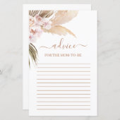 Pampas Grass Advice Kaart (Voorkant / Achterkant)