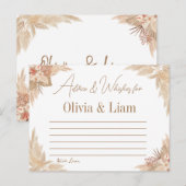 Pampas Grass Advice & Wishes Vrijgezellenfeest Kaa Briefkaart (Voorkant / Achterkant)