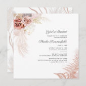 Pampas Grass Afstuderen 2024 Partij Kaart (Voorkant / Achterkant)