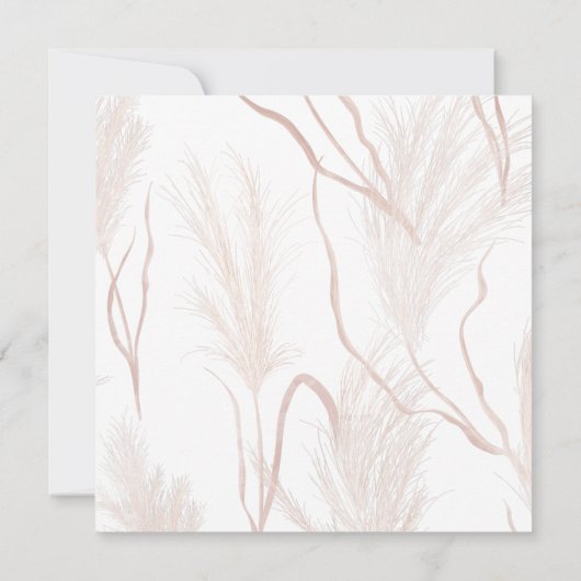 Pampas Grass Afstuderen 2024 Partij Kaart (Achterkant)