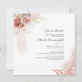 Pampas Grass Afstuderen 2024 Partij Kaart (Voorkant)