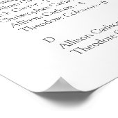 Pampas Grass Alfabetical Order Seating Chart Poster (Hoek)