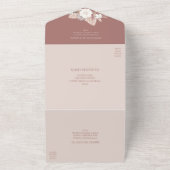 Pampas grass All in One Wedding nodigt RSVP uit Uitnodiging (Buitenkant)