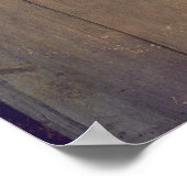 Pampas Grass and Pink Flowers Weddenschap Poster (Hoek)