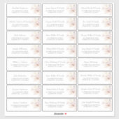 Pampas Grass Anthuriums Gastennaam Adresetiketten Sticker (Vel)