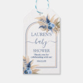 Pampas Grass Arch Baby shower Boy Gift Label Cadeaulabel (Voorkant)