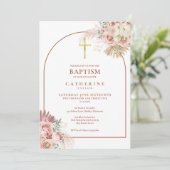 Pampas Grass Arch Baptism Kaart (Staand voorkant)