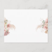 Pampas Grass Arch Baptism Uitnodiging Briefkaart (Achterkant)
