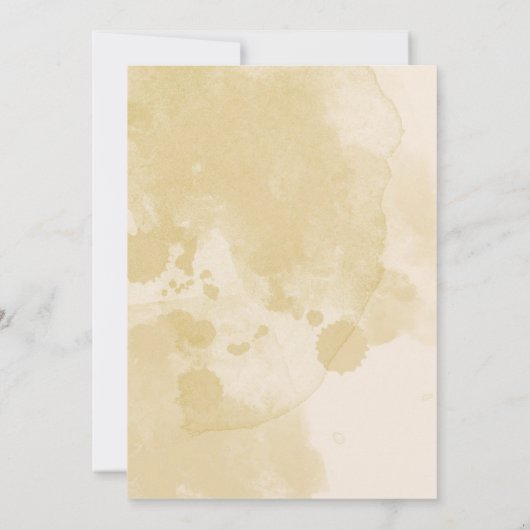 Pampas Grass Arch Boho Baby shower Kaart (Achterkant)