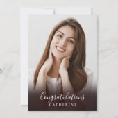 Pampas Grass Arch Foto GraduPartij Kaart (Achterkant)