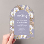 Pampas Grass Arch Wedding Uitnodiging (Insitu (Draagbaar))