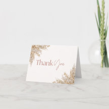 Pampas Grass Baby shower Bedankt Card | neutraal