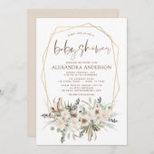 Pampas Grass Baby shower Boho Eucalyptus Kaart (Voorkant / Achterkant)