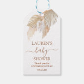 Pampas Grass baby shower cadeau labels Cadeaulabel (Voorkant)