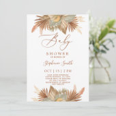 Pampas Grass Baby shower Kaart (Staand voorkant)