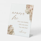 Pampas Grass Baby shower Momosa Bar voetstuk Reclamebord Met Voetstuk (Voorkant)