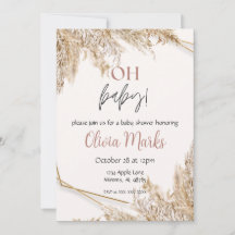 Pampas Grass Baby shower | Neutral Boho Rustic