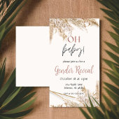 Pampas Grass Baby shower Uitnodiging | Neutral Boh