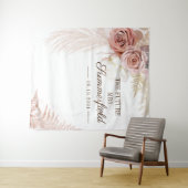 Pampas Grass Backdrop Terracotta Vrijgezellenfeest Wandkleed (In Situ (horizontaal))