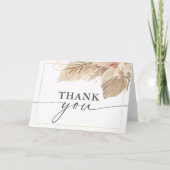 Pampas Grass bedankje Bedankkaart (Voorkant)