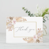 Pampas Grass Bedankkaart (Staand voorkant)