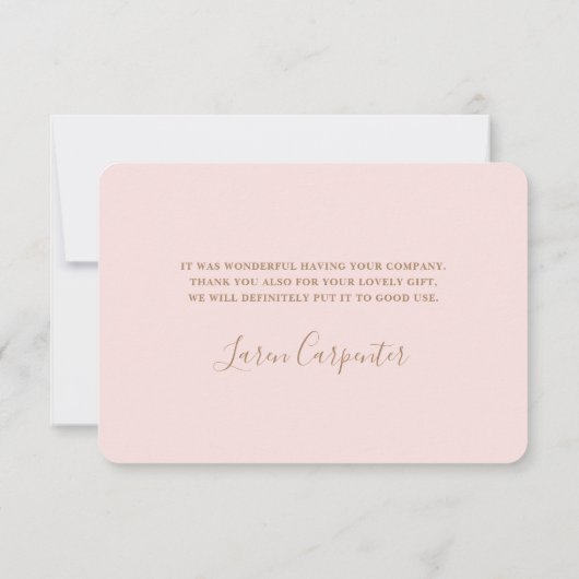 Pampas Grass bedankt je kaart (Achterkant)