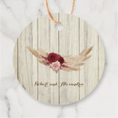 Pampas Grass Bedankt voor het huwelijk Bedankjes Labels (Achterkant)