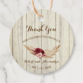 Pampas Grass Bedankt voor het huwelijk Bedankjes Labels (Voorkant)