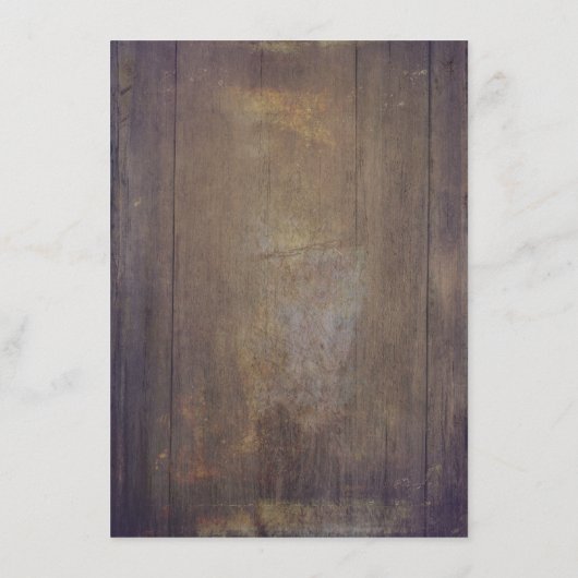 Pampas Grass Bloemen Rustiek Hout Bruiloft Details Informatiekaartje (Achterkant)