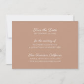 Pampas grass Blush Pink Floral Save the Date Kaart (Achterkant)
