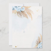 Pampas Grass Bohemen Vrijgezellenfeest Kaart (Achterkant)