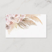 Pampas Grass Bohemian Baby shower Breng een boek Informatiekaartje (Achterkant)